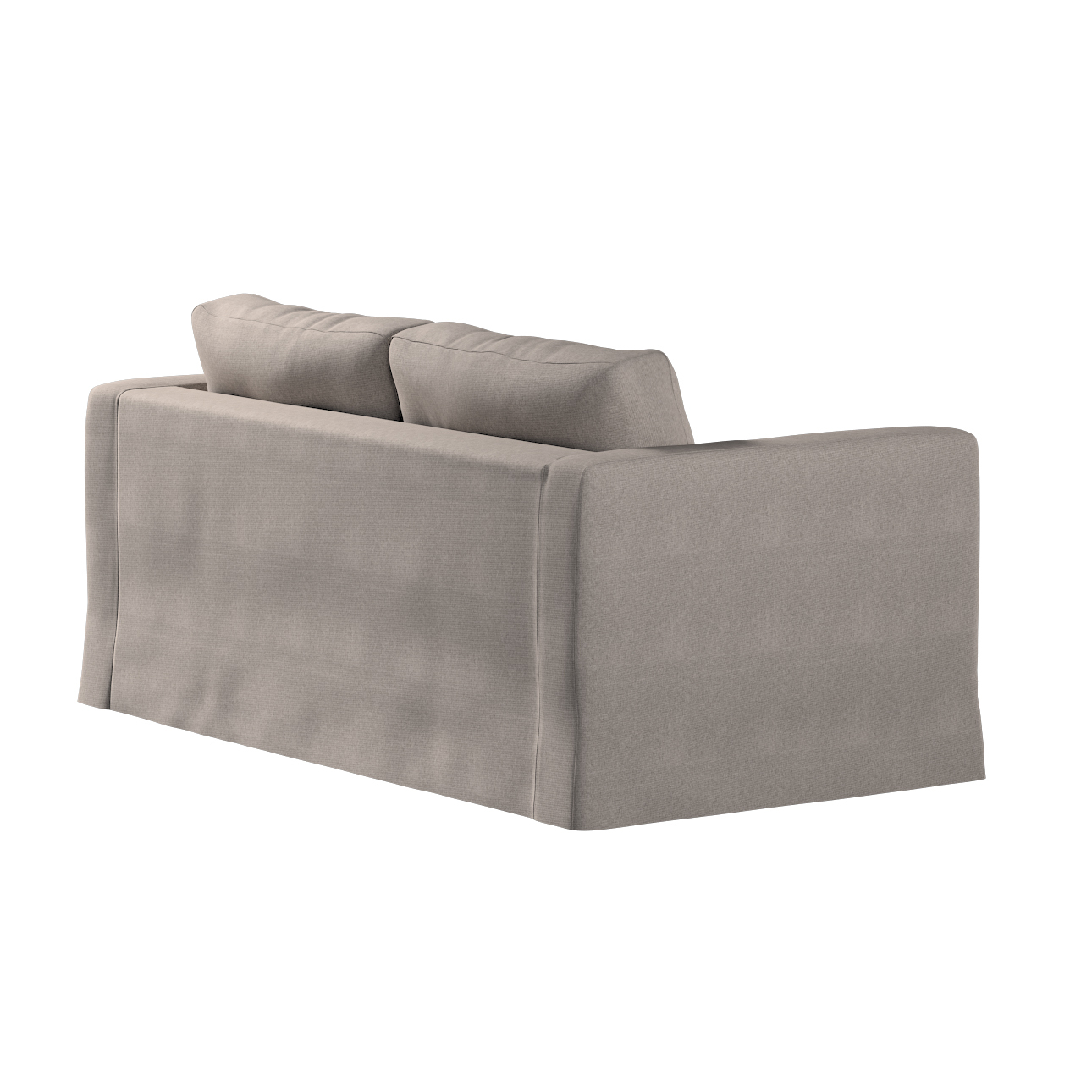 Bezug für Karlstad 2-Sitzer Sofa nicht ausklappbar, lang, beige-grau, Sofah günstig online kaufen