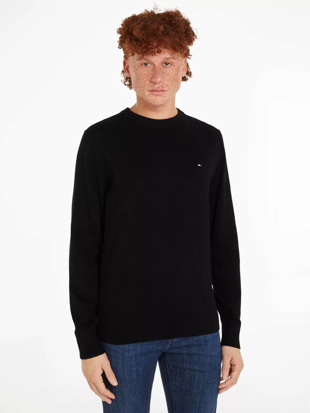 Tommy Hilfiger Rundhalspullover PIMA ORG CTN CASHMERE CREW NECK günstig online kaufen