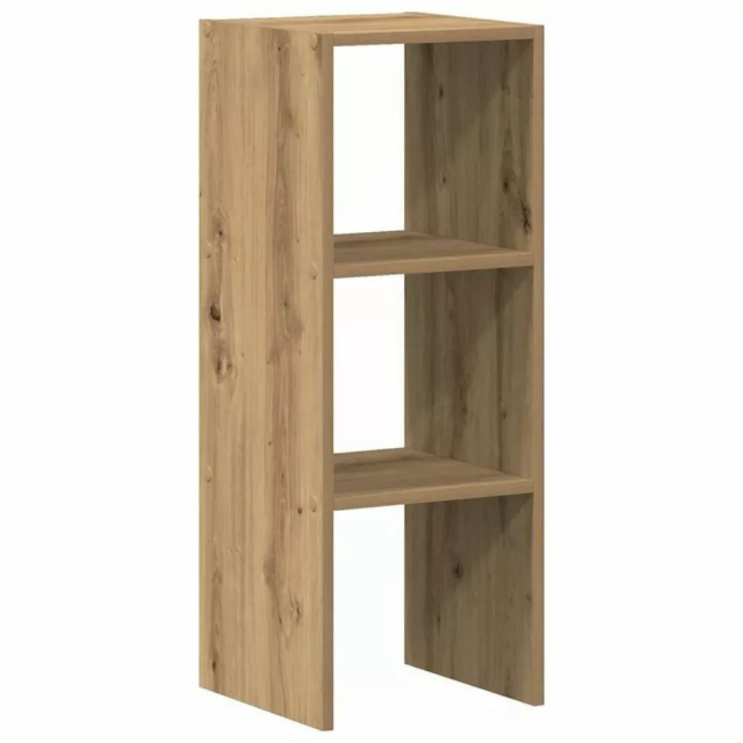 vidaXL Fächerschrank Bücherregal Stapelbar Artisan-Eiche 30x30x80 cm Holzwe günstig online kaufen