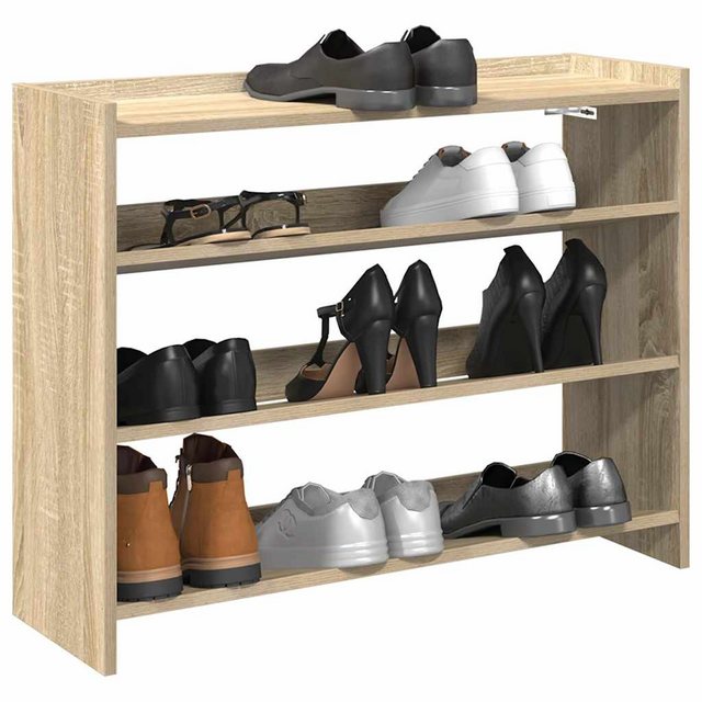 vidaXL Schuhschrank Schuhregal Sonoma Eiche 80x25x61,5 cm Holzwerkstoff günstig online kaufen