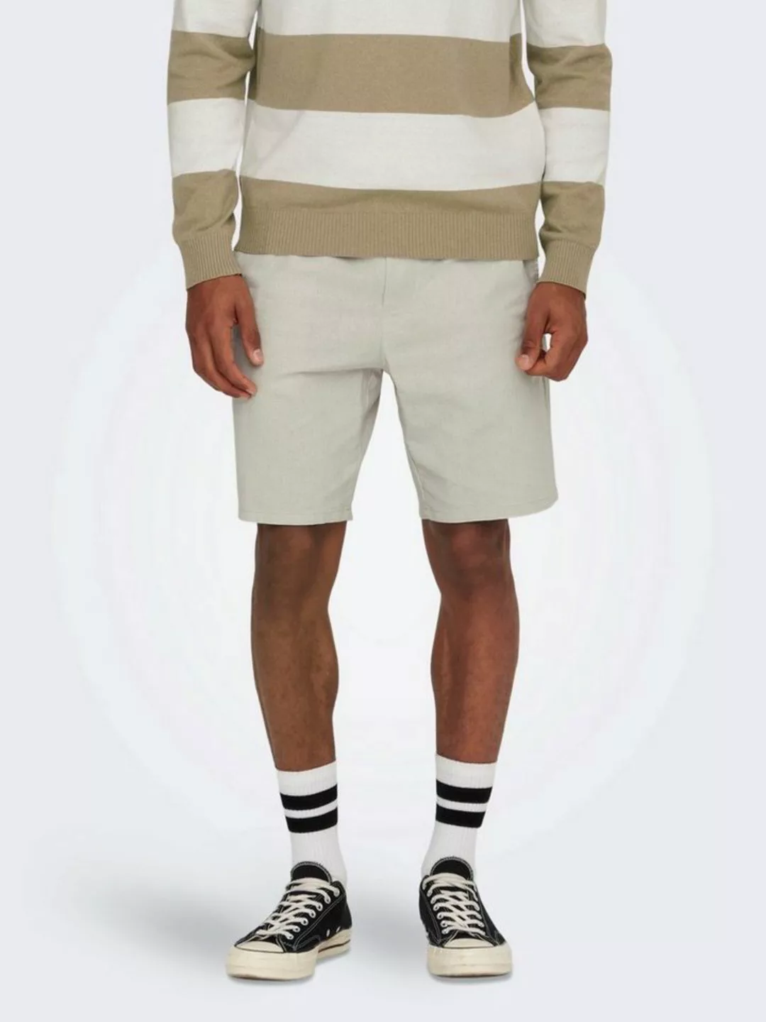 ONLY & SONS Chinoshorts Leichte Stoff Shorts Bermuda Hose ONSLINUS 5058 in günstig online kaufen