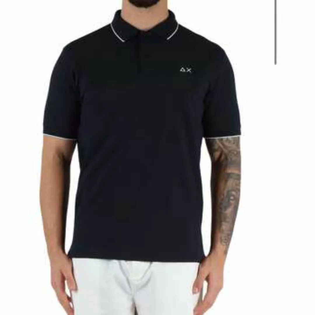 Sun68 Poloshirt Small Stripe Collar Greige - Größe L günstig online kaufen