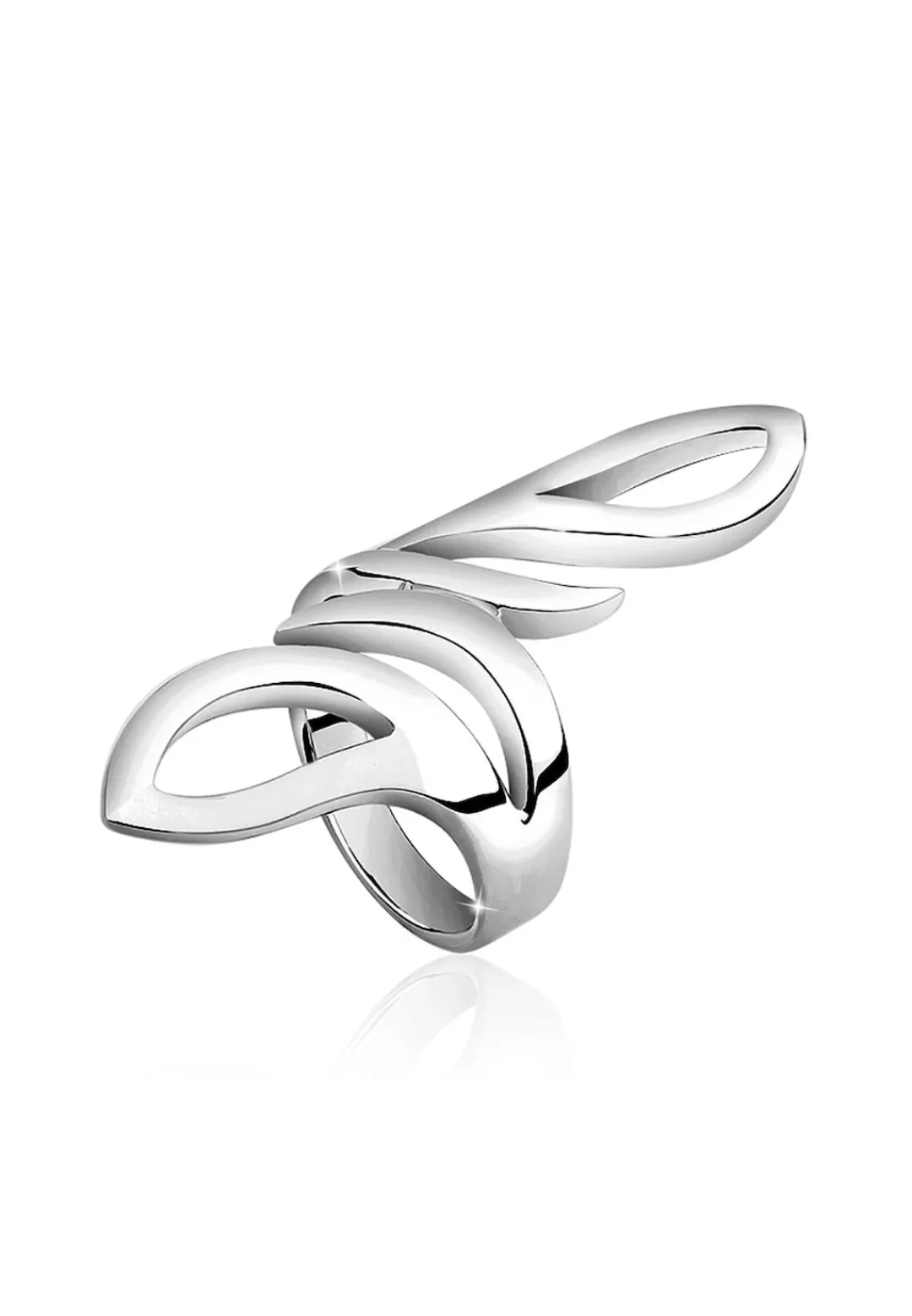 Nenalina Fingerring "Wickelring Statement Geschwungen Trend 925 Silber" günstig online kaufen