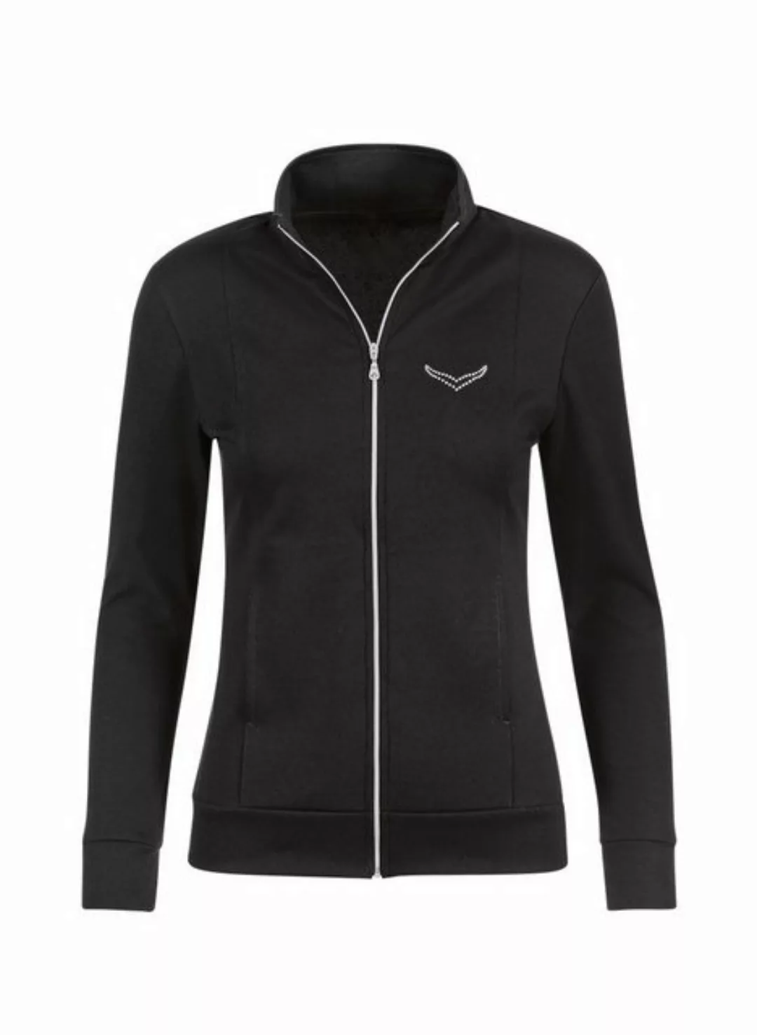 Trigema Sweatjacke TRIGEMA Jacke veredelt mit Kristallsteinen (1-tlg) günstig online kaufen