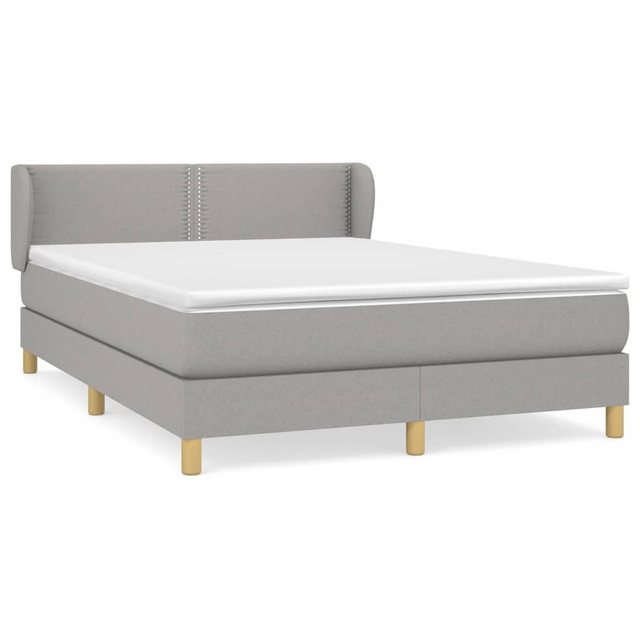 vidaXL Boxspringbett Bett Boxspringbett mit Matratze & Topper Stoff verschi günstig online kaufen