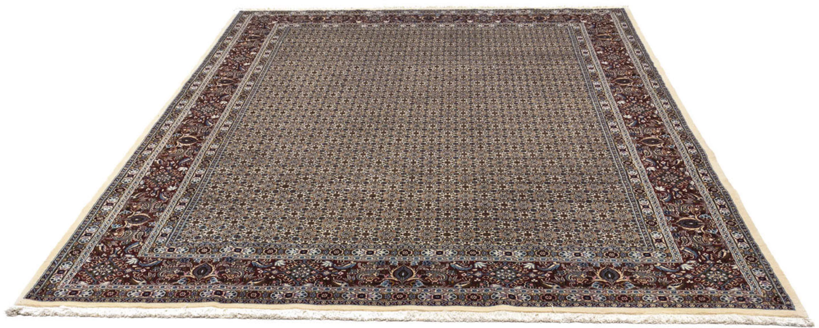 morgenland Wollteppich »Moud Stark Gemustert Blu scuro 340 x 246 cm«, recht günstig online kaufen