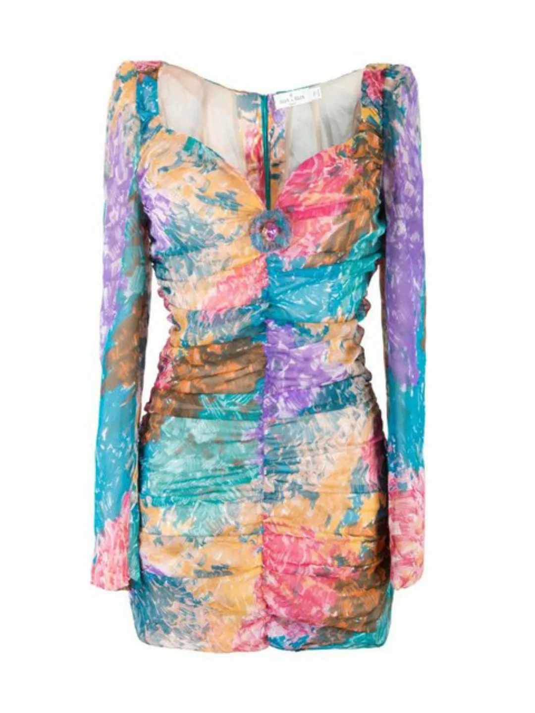 RUA & RUA Minikleid aus Seide Drapiertes Kleid günstig online kaufen