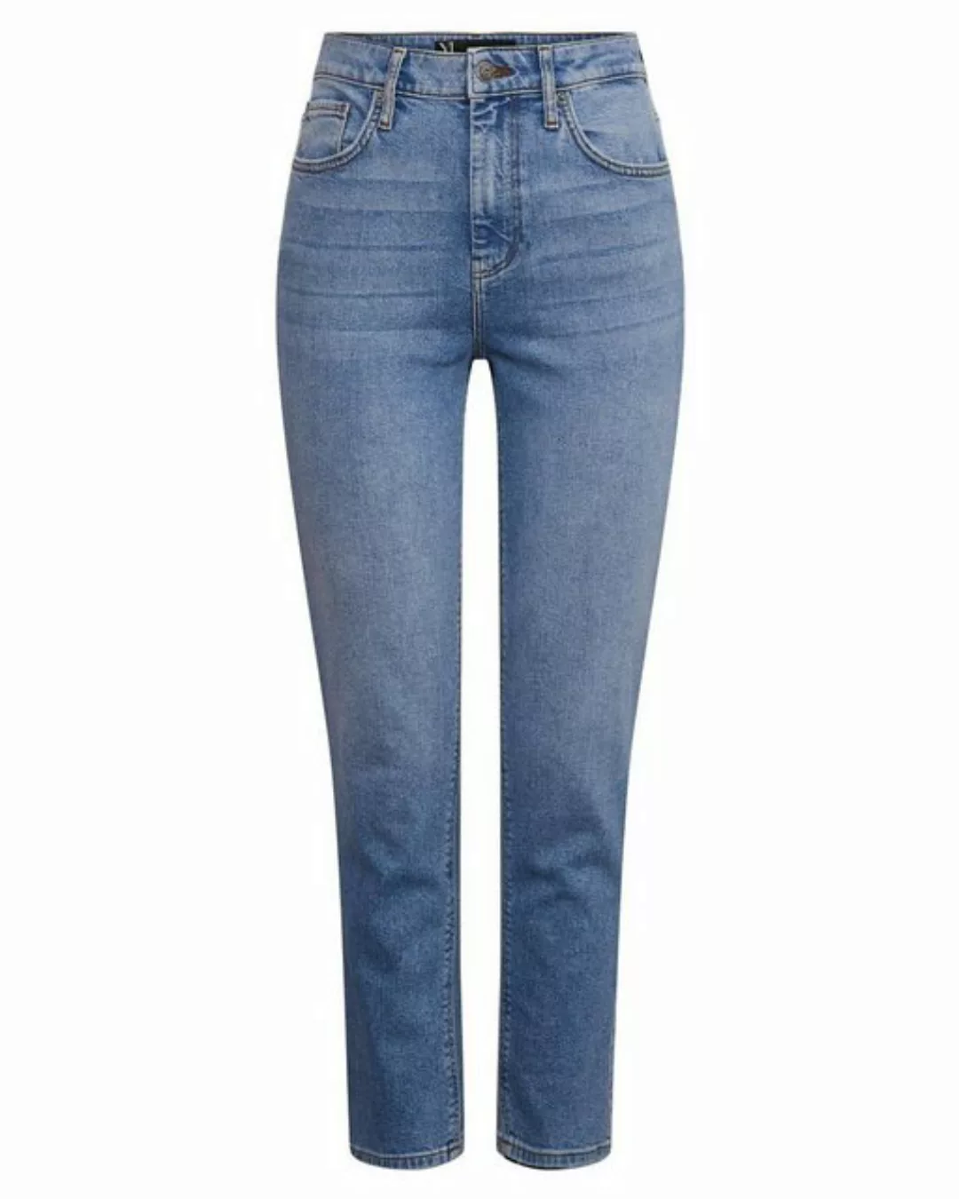 Yas Zeo Girlfriend Ankle Jeans Mit Mittlerer Taille 27 Dark Blue Denim günstig online kaufen