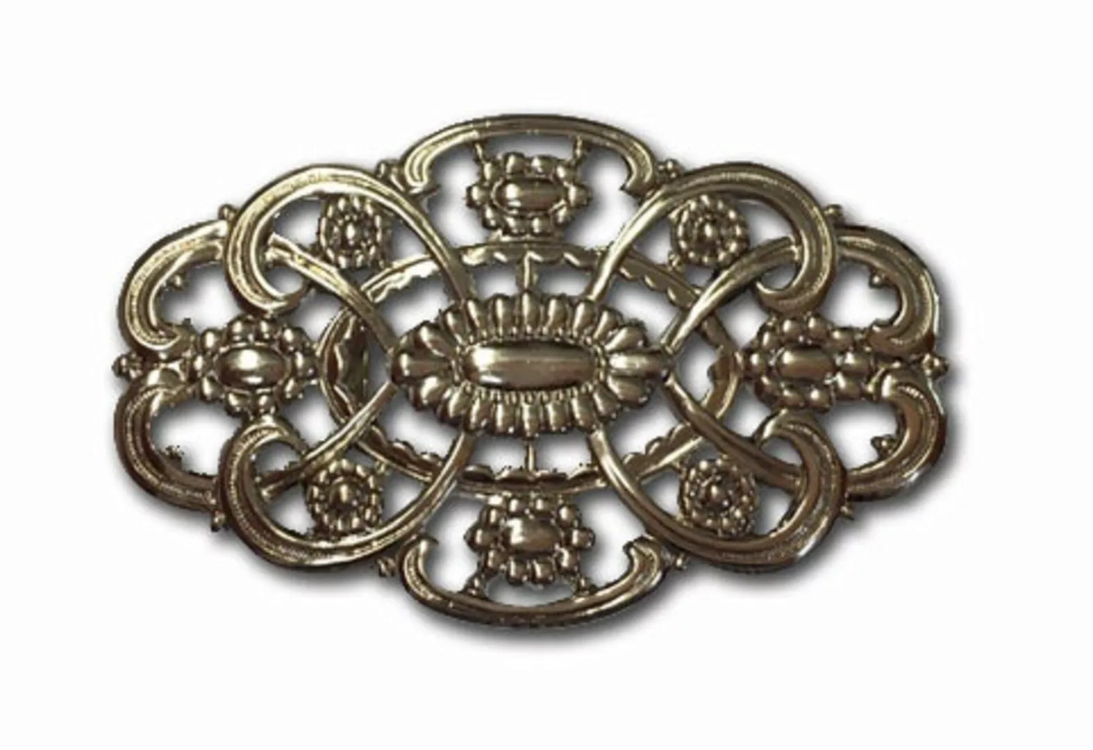 Pezzo D'oro Gürtelschnalle Dirndlspangerl oval,Schleifenspangerl, antiksilb günstig online kaufen