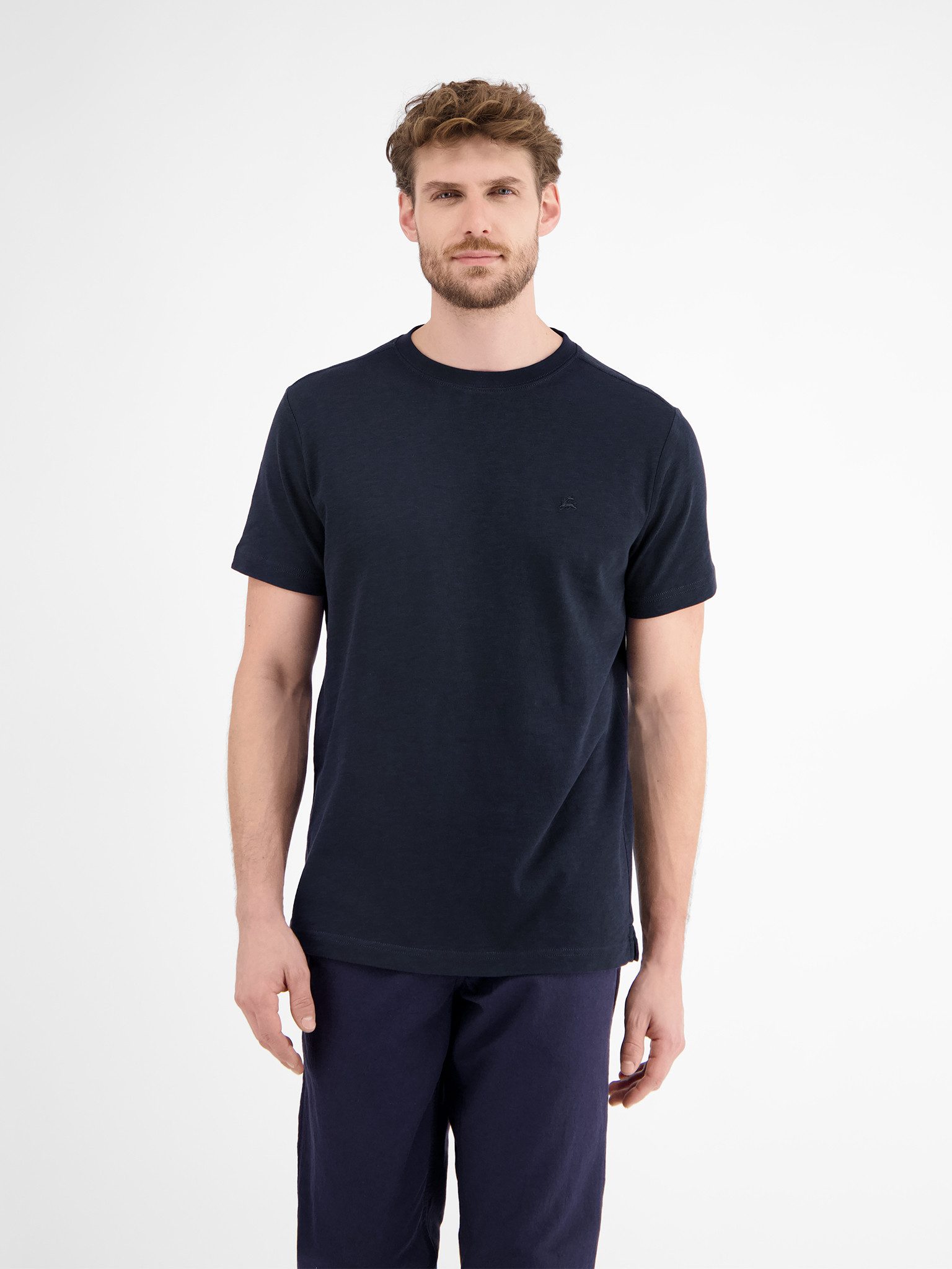 LERROS T-Shirt "LERROS Herren Jersey T-Shirt, locker gewebt" günstig online kaufen