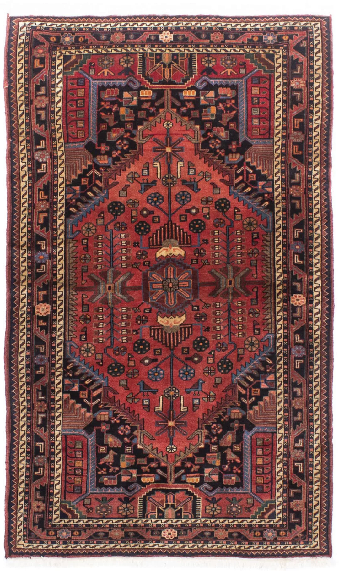 morgenland Orientteppich »Perser - Nomadic - 230 x 136 cm - dunkelrot«, rec günstig online kaufen