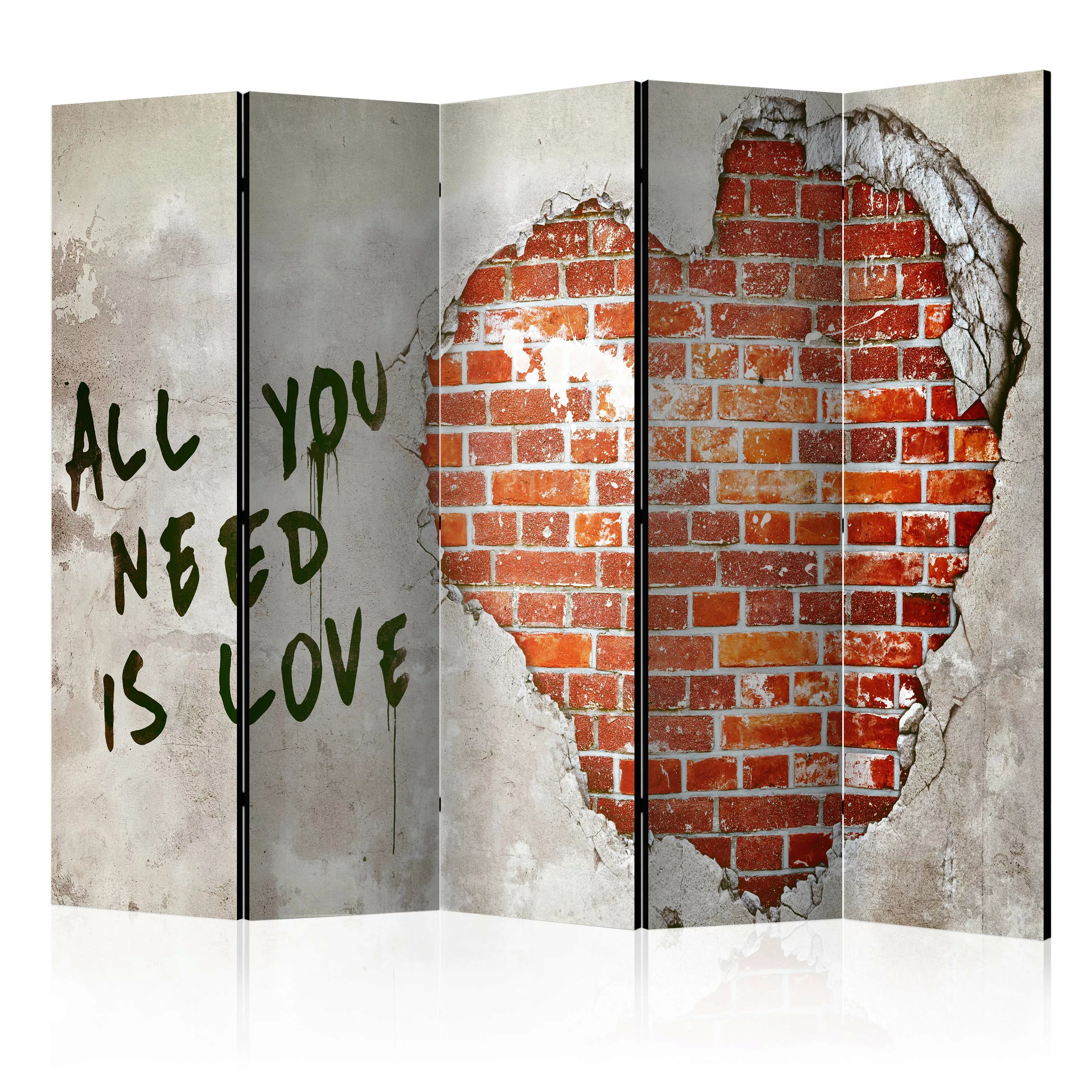 5-teiliges Paravent - Love Is All You Need Ii [room Dividers] günstig online kaufen