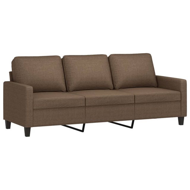 vidaXL Sofa, 3-Sitzer-Sofa Braun 180 cm Stoff günstig online kaufen