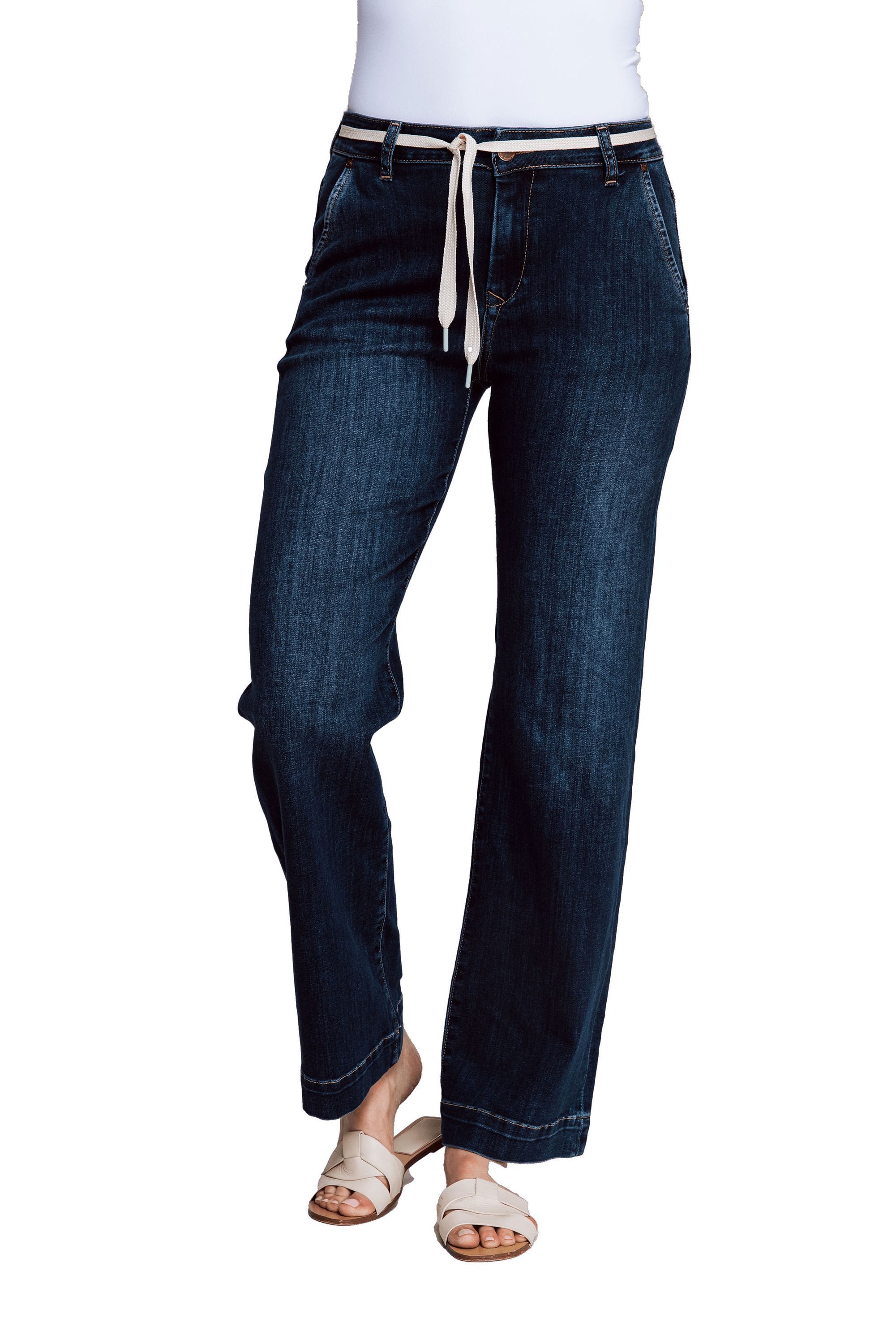 Zhrill 7/8-Jeans Jeans Schlaghose ROA Blau günstig online kaufen