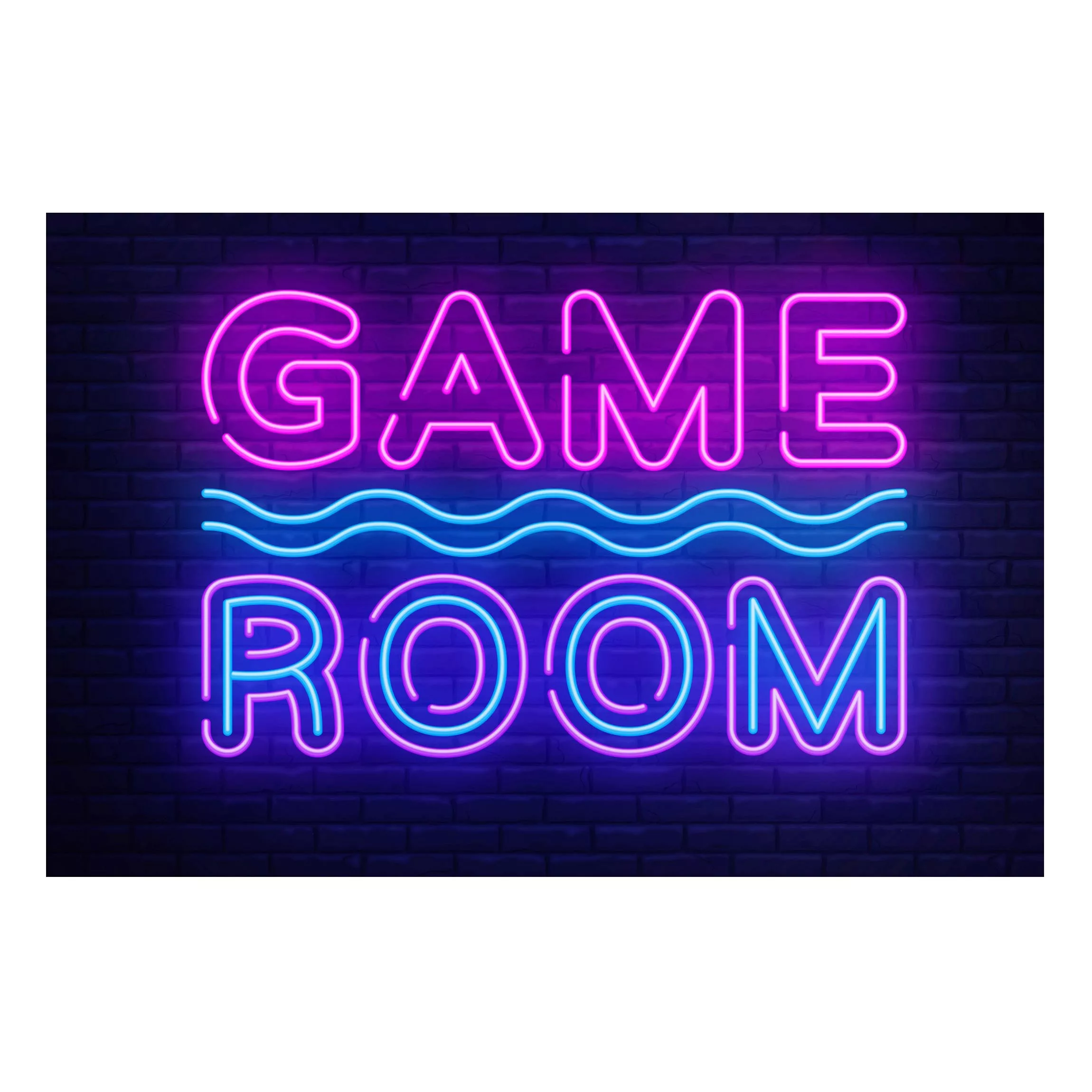 Magnettafel Neon Text Game Room günstig online kaufen