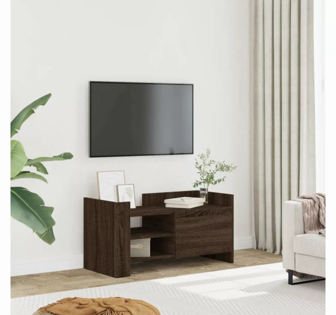 vidaXL Schrankmodule TV-Schrank Braun Eichen-Optik 80x35x40 cm Holzwerkstof günstig online kaufen