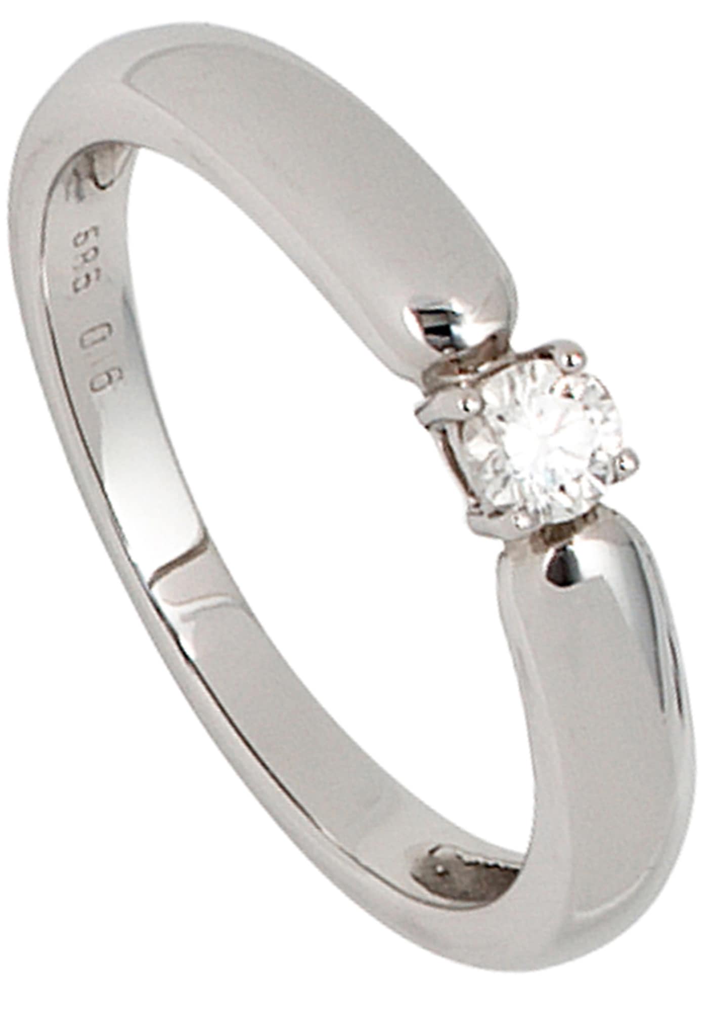 JOBO Fingerring "Diamant-Ring 0,16 ct.", 585 Weißgold günstig online kaufen