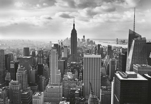 Sanders & Sanders Fototapete New York Grau 368 x 254 cm 612204 günstig online kaufen