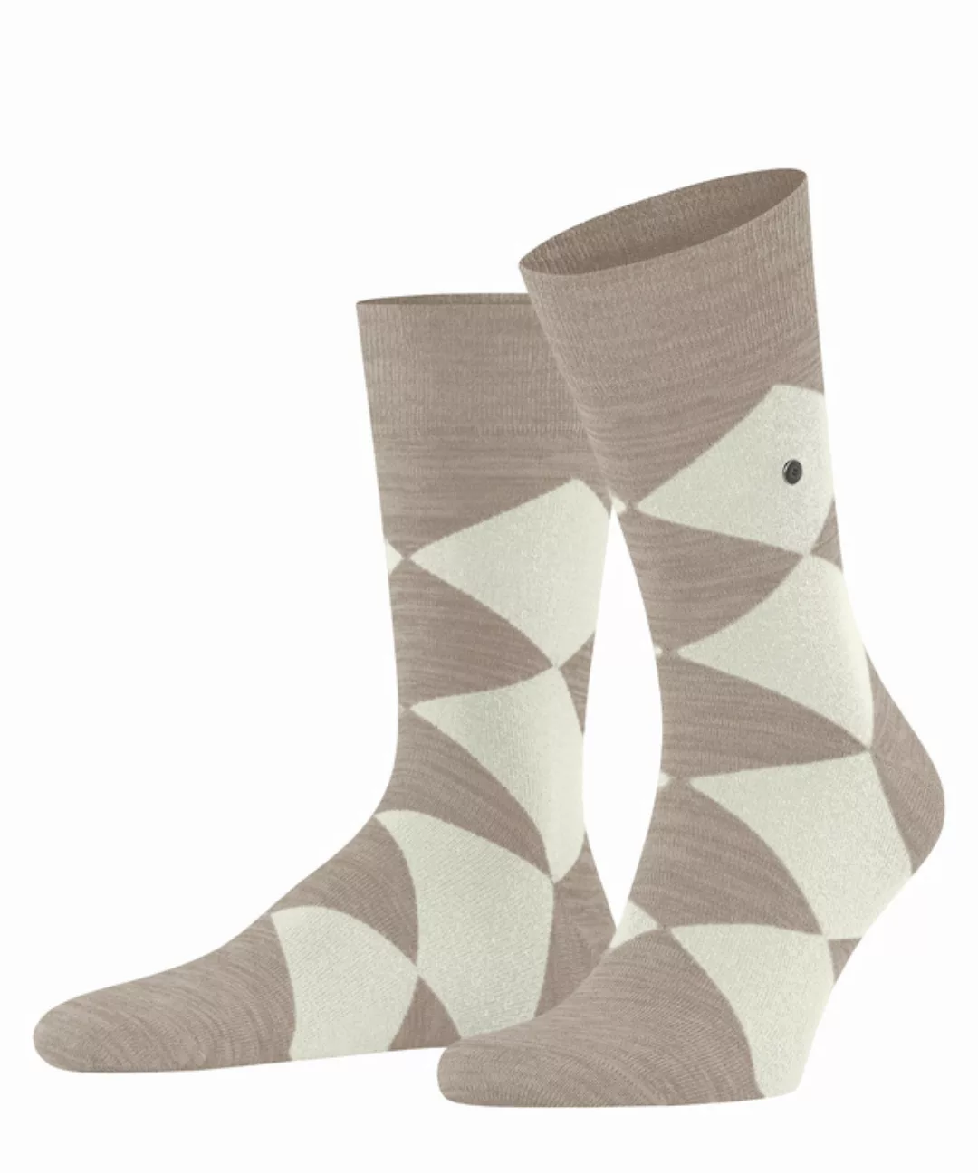 Burlington Multicolour Clyde Herren Socken, 40-46, Braun, Raute, Baumwolle, günstig online kaufen