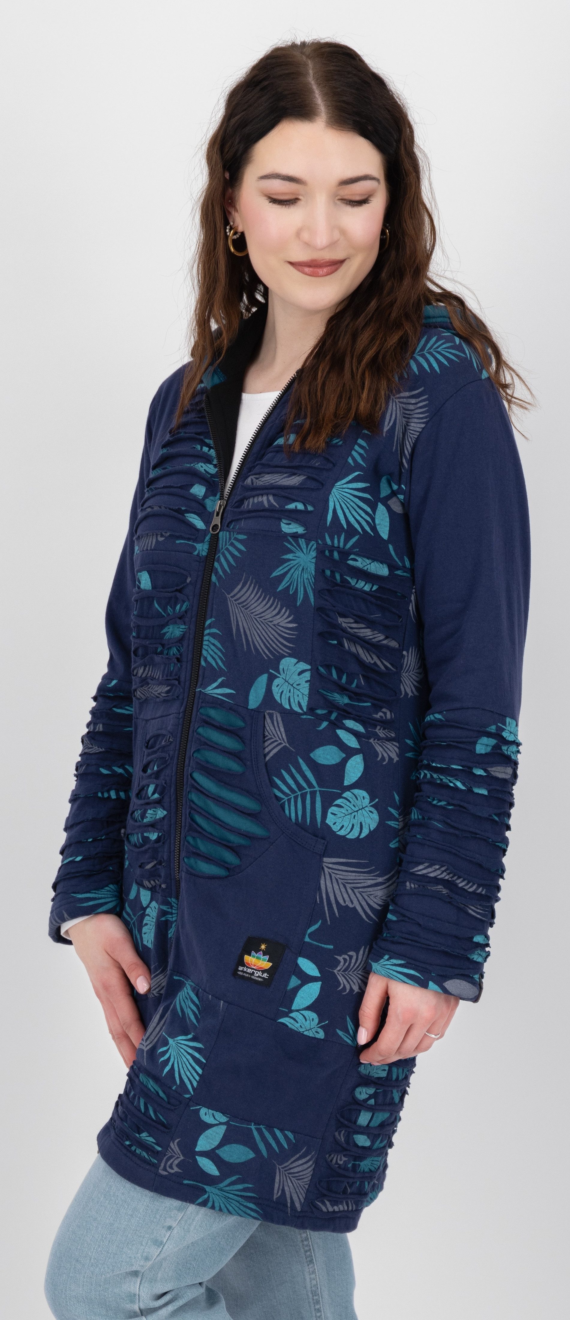 DEPROC Active Fleecejacke "Patchwork NUNAVUT LONG WMN", auch in Großen Größ günstig online kaufen