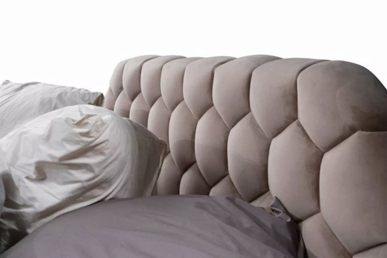 JVmoebel Bett Designer Bett Schlafzimmer Betten Textil Hotel Luxus Polster günstig online kaufen