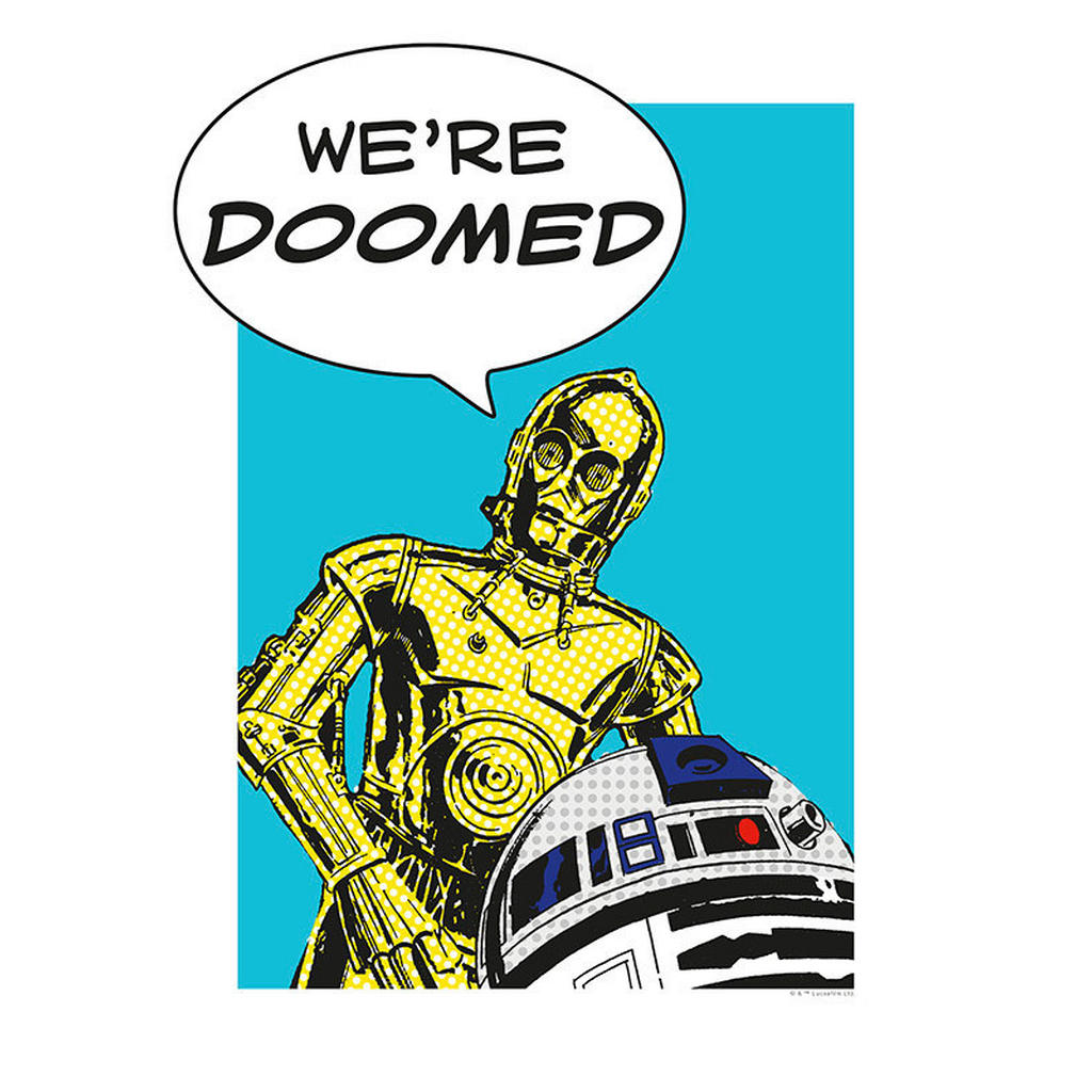 Komar Wandbild Star Wars Classic Comic Quote Droid Star Wars B/L: ca. 30x40 günstig online kaufen
