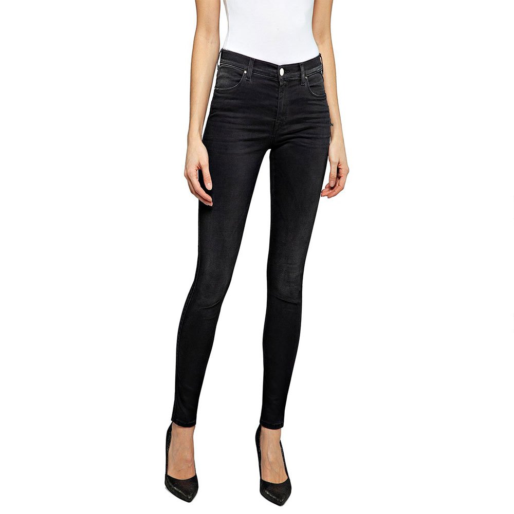 Replay Damen Jeans Luzien - Skinny Fit - Hyperflex - Schwarz - Black Denim günstig online kaufen