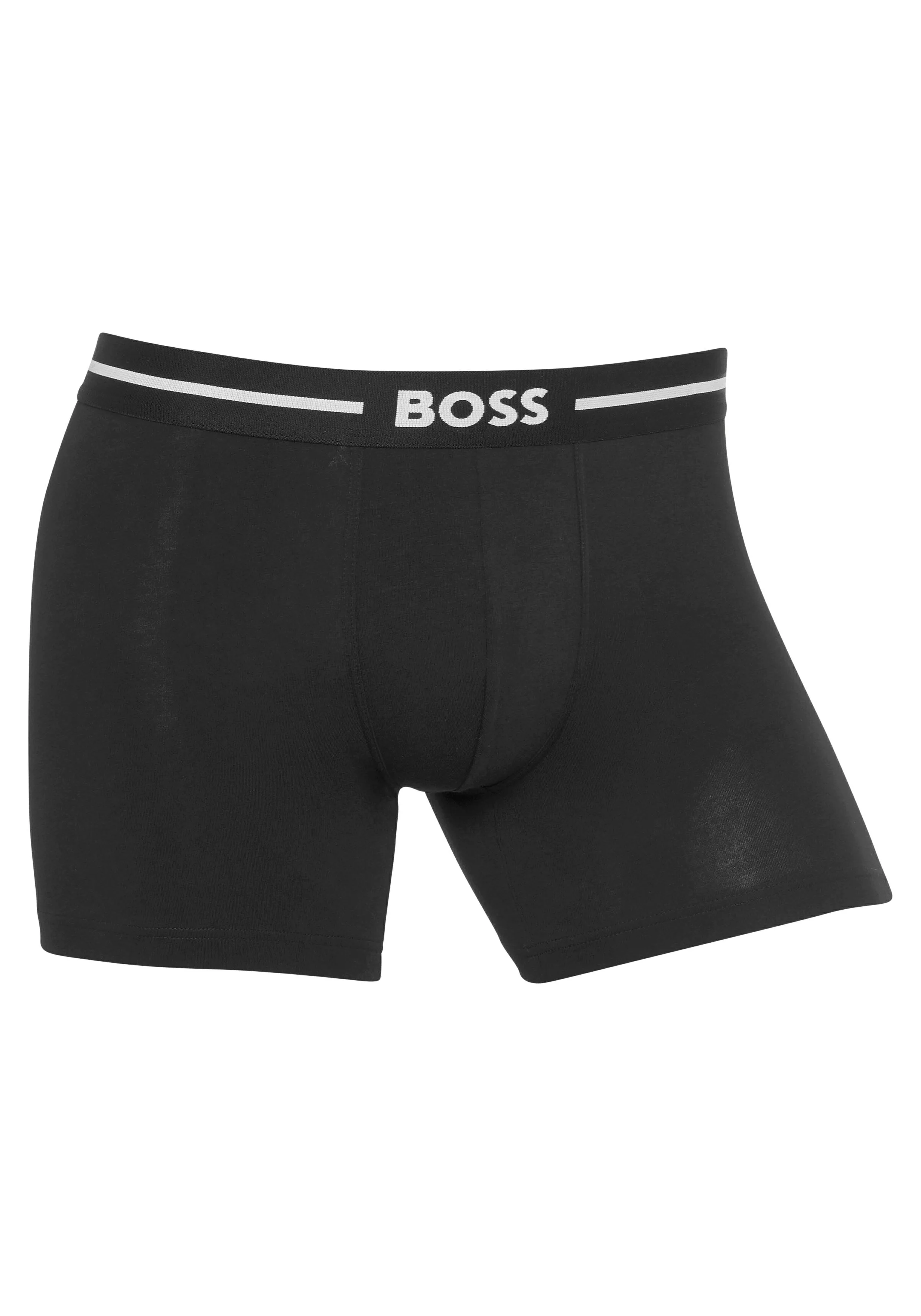 BOSS Boxershorts "BoxerBr 3P Bold", (3 St.), mit Boss Logo-Elastikbund günstig online kaufen