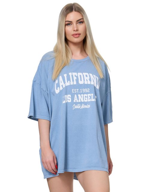 Worldclassca T-Shirt Worldclassca Oversized Print CALIFORNIA T-Shirt lang S günstig online kaufen