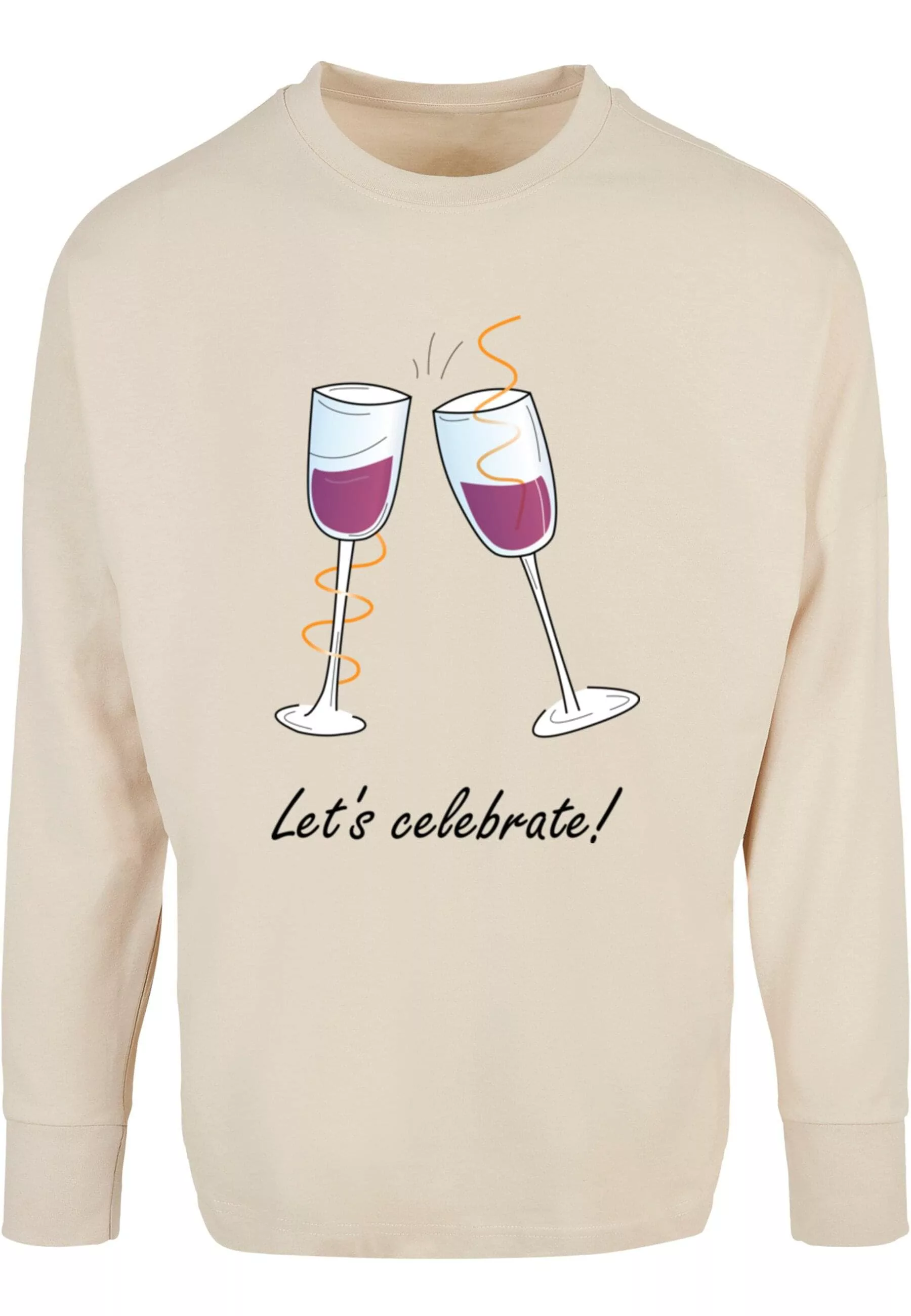 Merchcode Longsleeve "Merchcode Herren Lets celebrate Oversized Longsleeve" günstig online kaufen