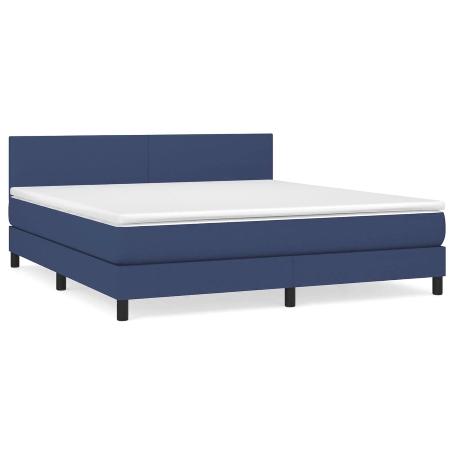 vidaXL Boxspringbett mit Matratze Blau 180x200 cm Stoff1468032 günstig online kaufen