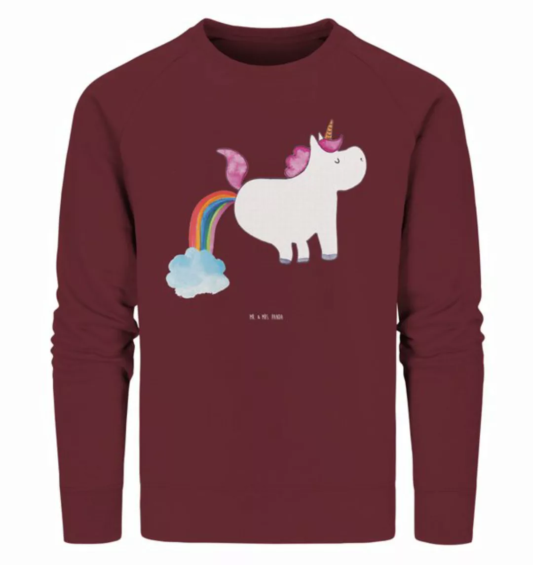 Mr. & Mrs. Panda Longpullover Größe L Einhorn Pupsen - Burgundy - Geschenk, günstig online kaufen