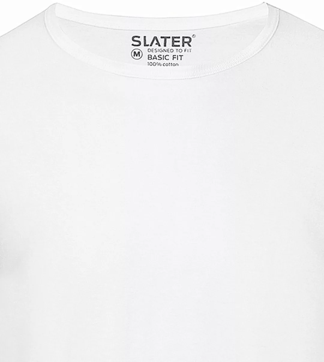 Slater 2er-Pack Basic Fit T-shirt Weiß - Größe M günstig online kaufen