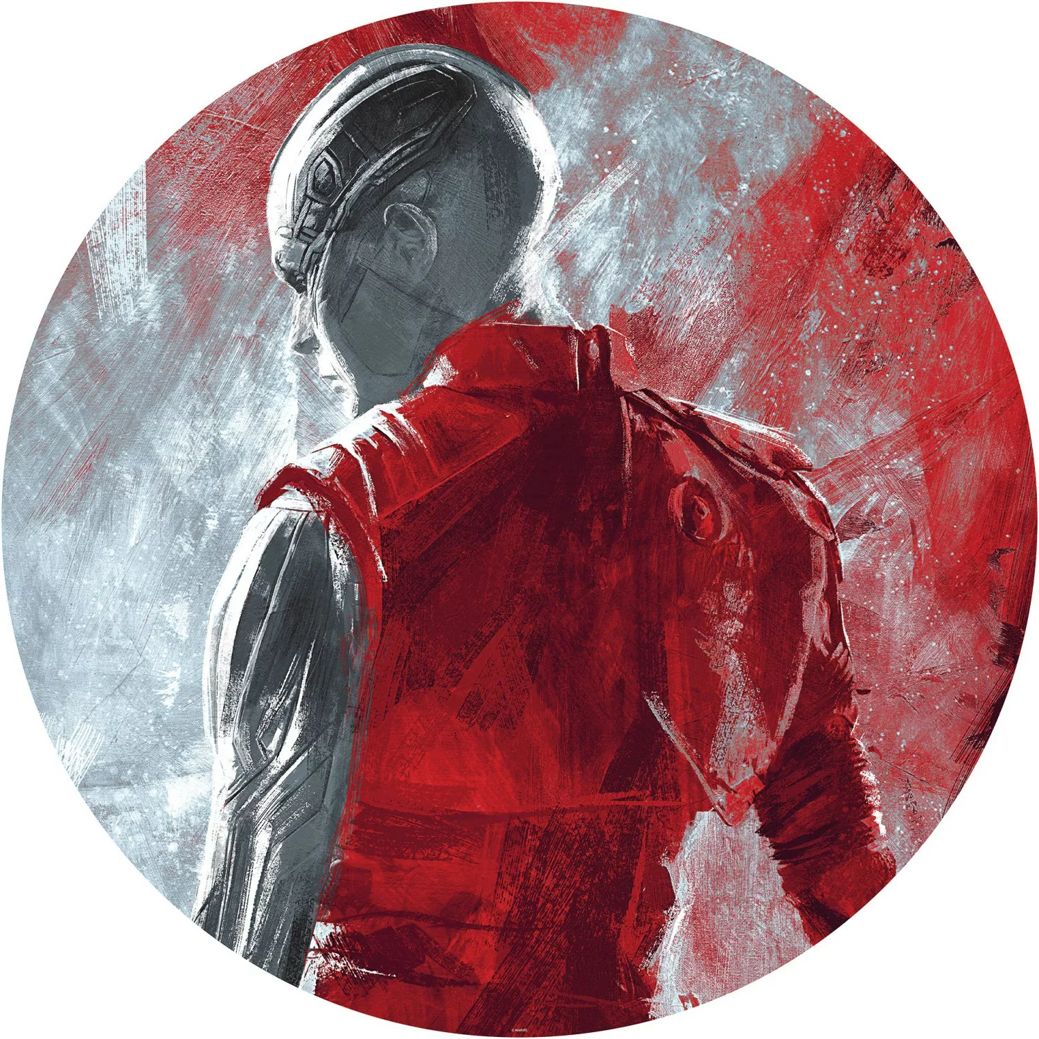 Komar Vliesfototapete Dot Avengers Painting Nebula selbstklebend Ø 125 cm günstig online kaufen