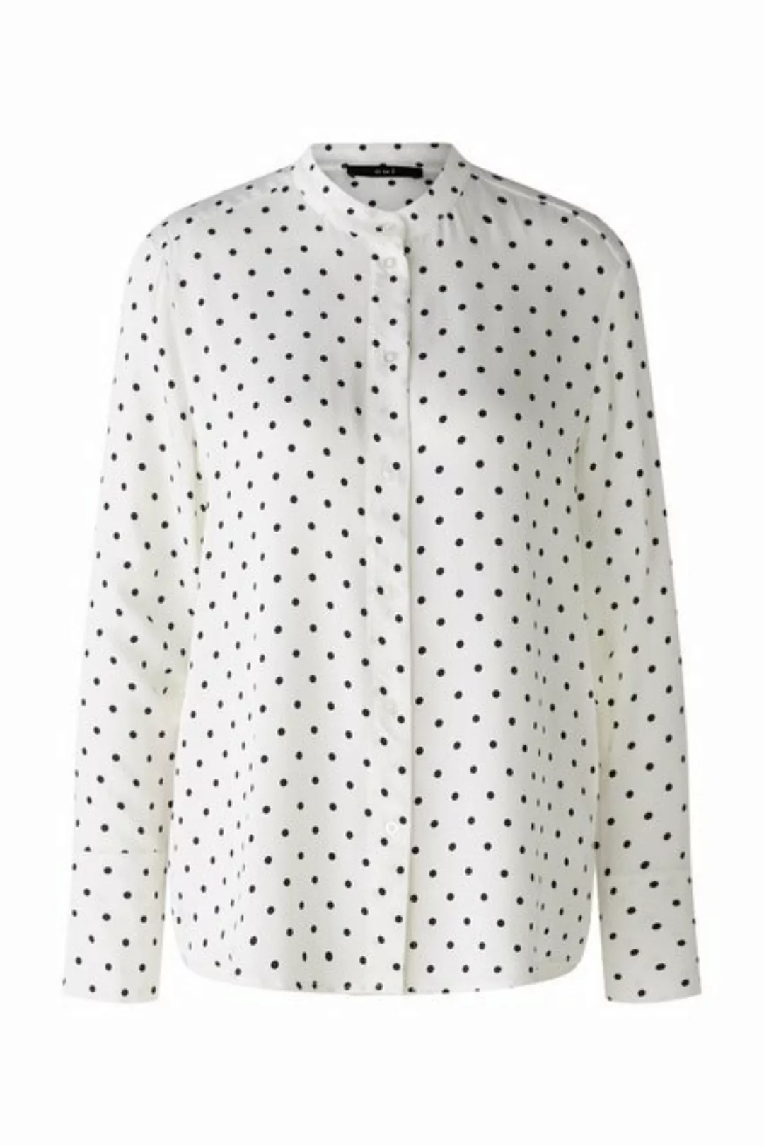 Oui Langarmbluse Oui Damen Bluse Alloverdruck 42 (1-tlg) günstig online kaufen