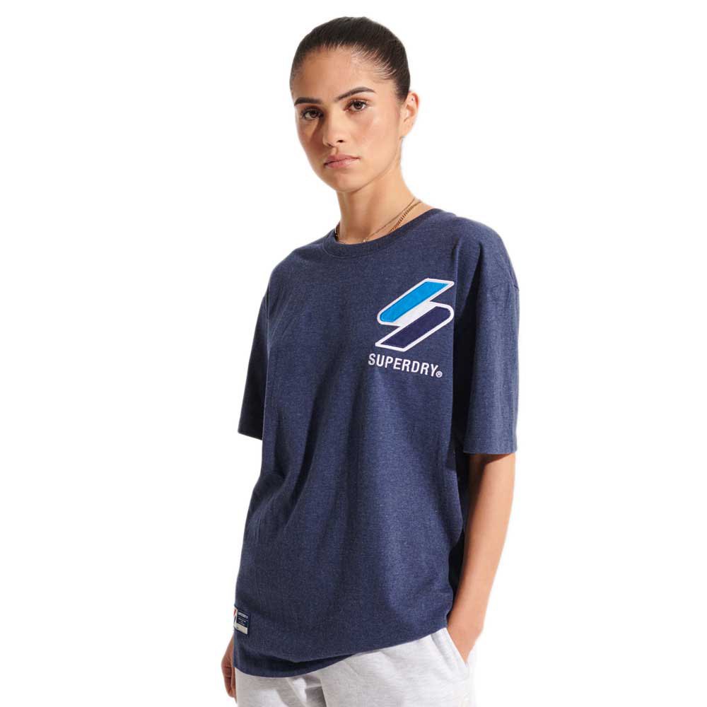 Superdry Code Logo Apq T-stück XS Princedom Blue Marl günstig online kaufen