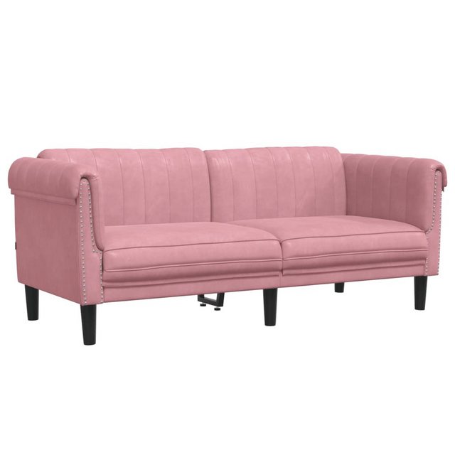 vidaXL Sofa Sofa 2-Sitzer Rosa Samt günstig online kaufen