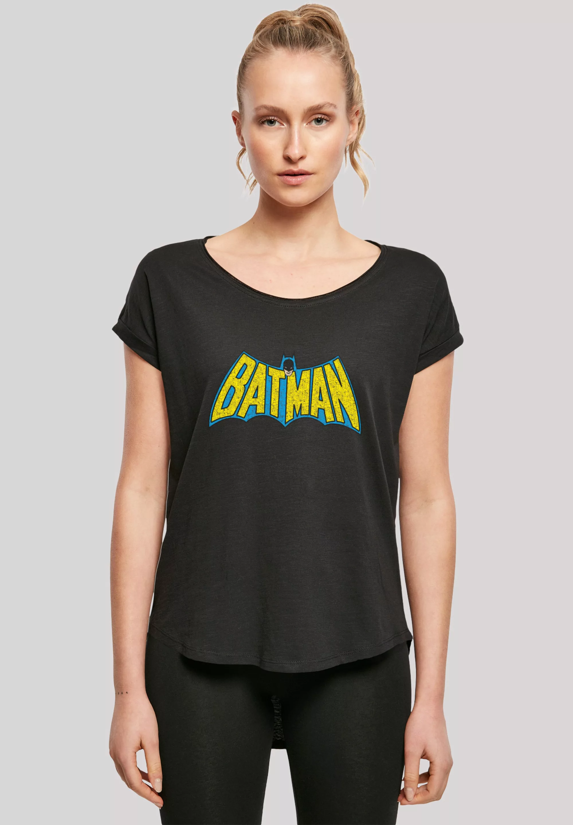 F4NT4STIC T-Shirt "DC Comics Superhelden Batman Crackle Logo", Print günstig online kaufen