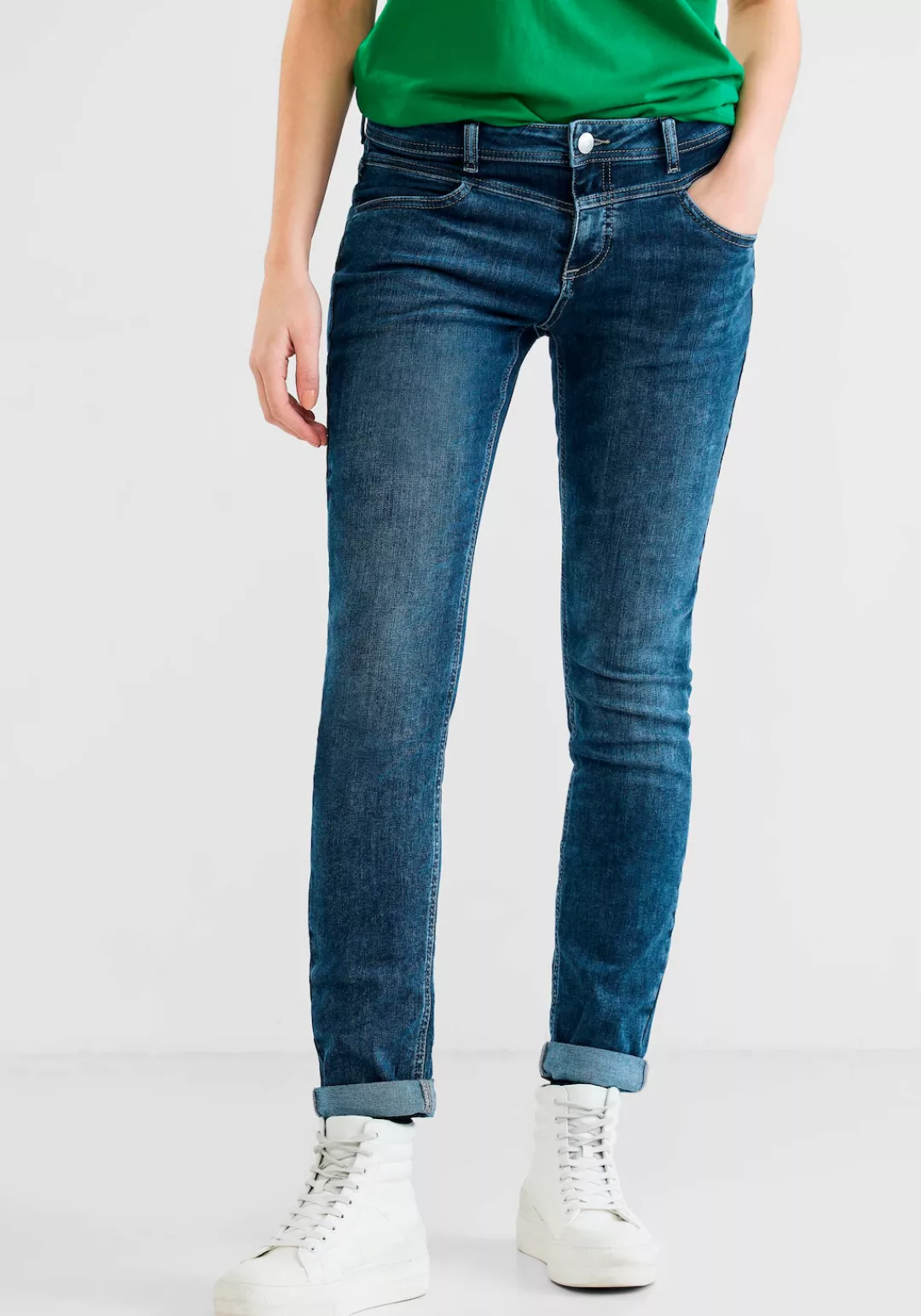 STREET ONE Slim-fit-Jeans im 4-Pocket-Style günstig online kaufen