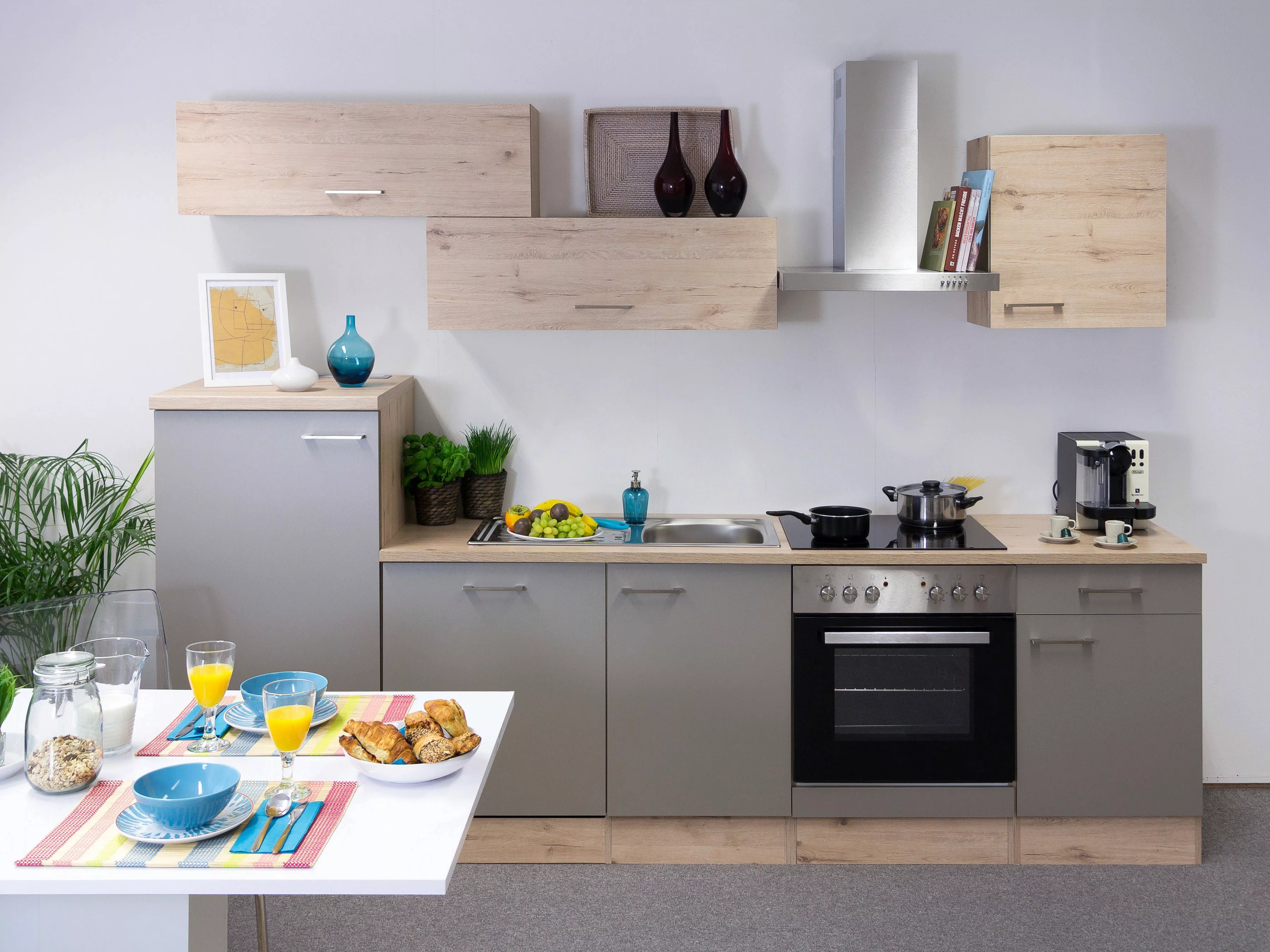 Flex-Well Küchenzeile "Riva", mit E-Geräten, Gesamtbreite 280 cm günstig online kaufen