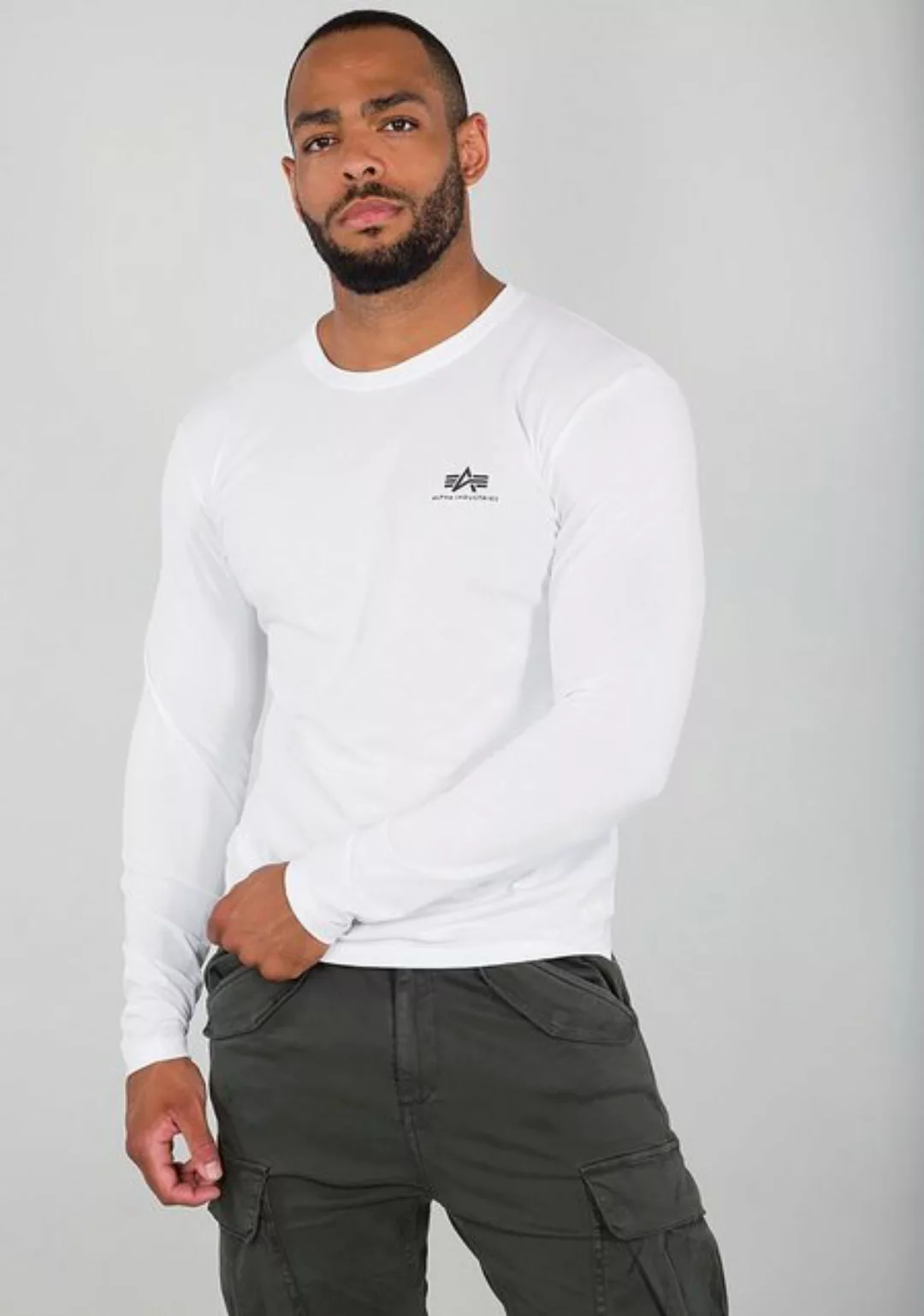 Alpha Industries Langarmshirt Basic LS Small Logo günstig online kaufen