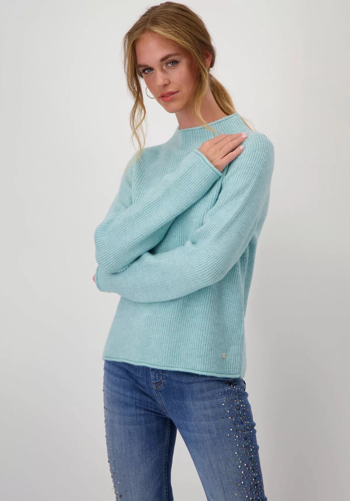 Monari Strickpullover Pullover Flausch in flauschiger Qualität günstig online kaufen