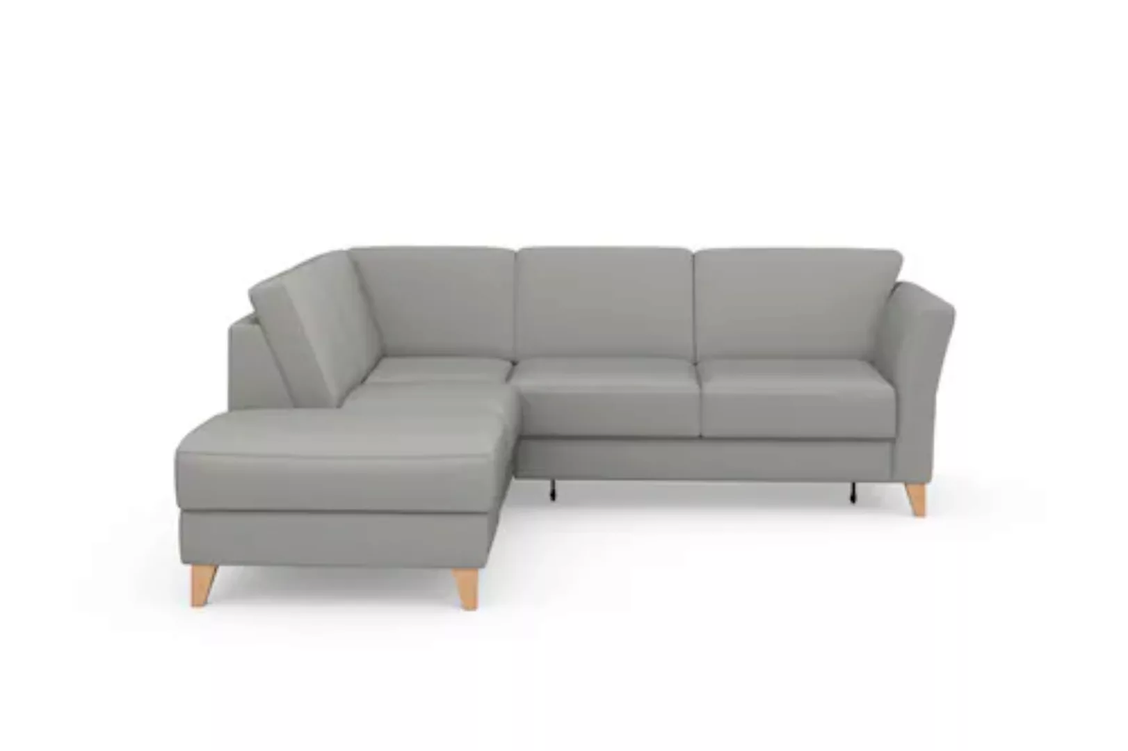 sit&more Ecksofa »Visby L-Form«, Wahlweise mit Bettfunktion und Stauraum, f günstig online kaufen
