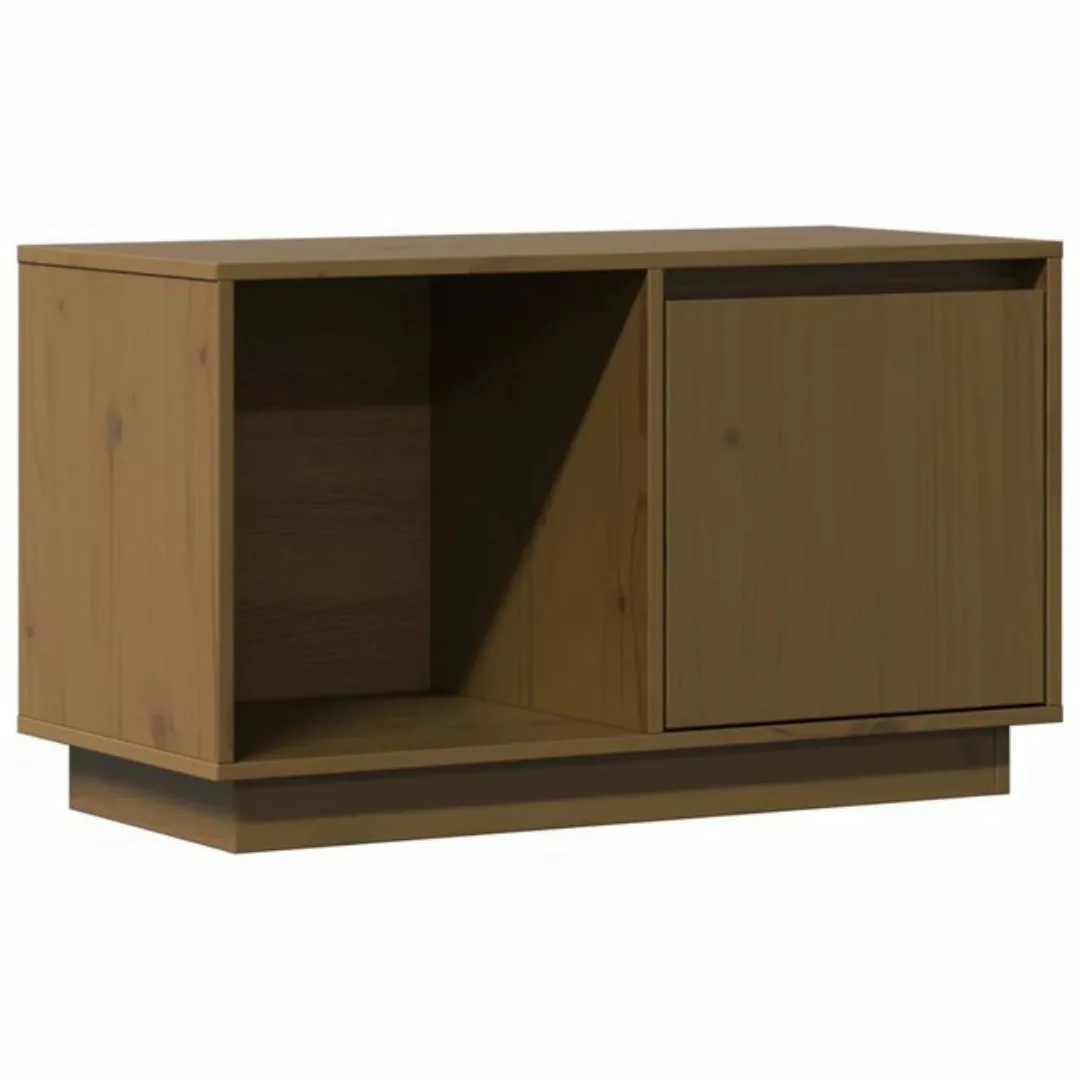 vidaXL TV-Schrank TV-Schrank Honigbraun 74x35x44 cm Massivholz Kiefer Lowbo günstig online kaufen