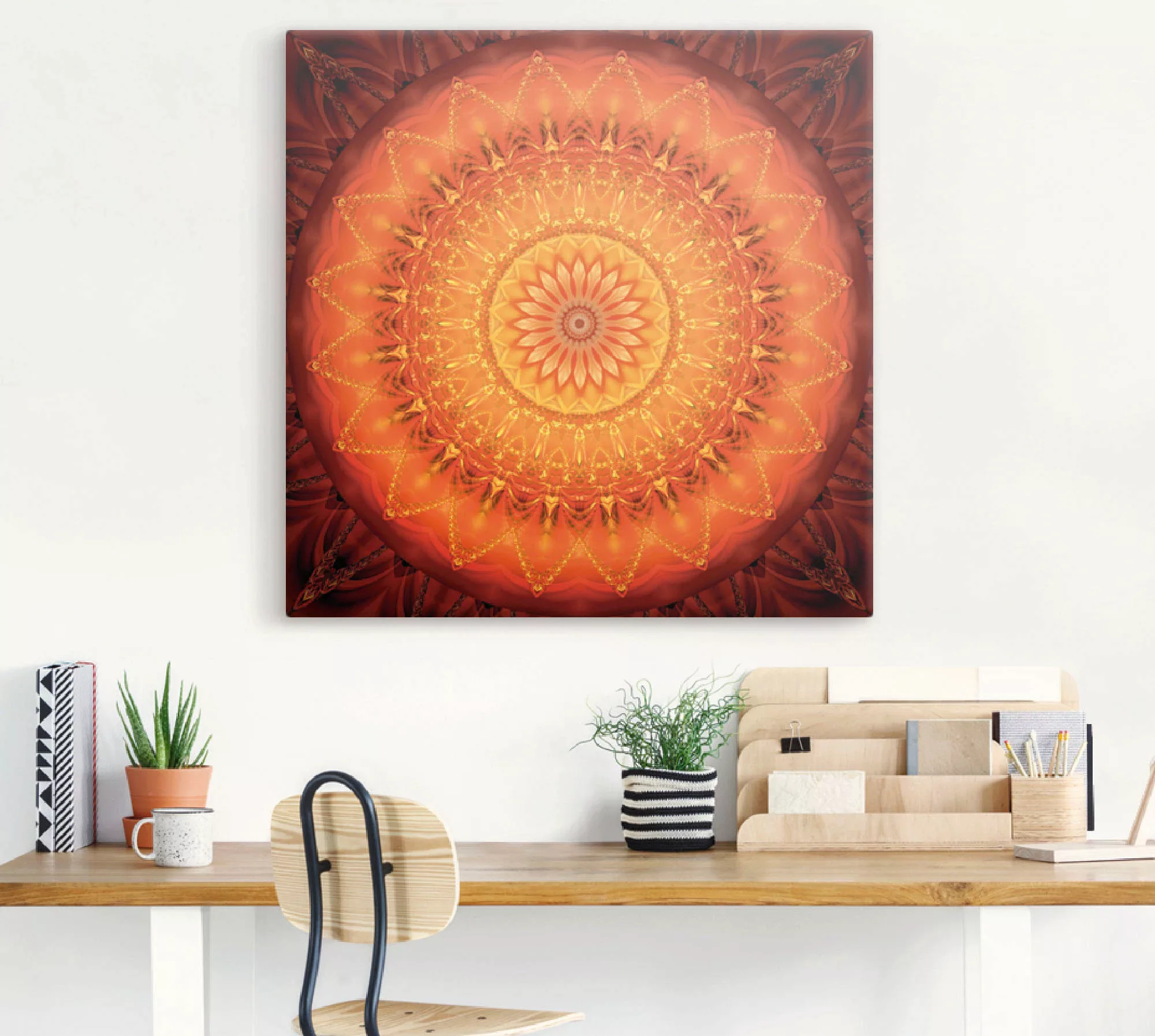 Artland Wandbild »Mandala Energie 1«, Muster, (1 St.), als Leinwandbild, Po günstig online kaufen