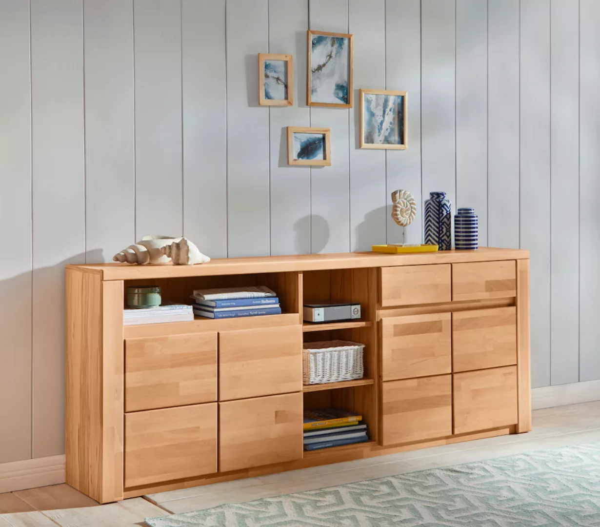 Home affaire Sideboard "Burani", grifflose Optik günstig online kaufen