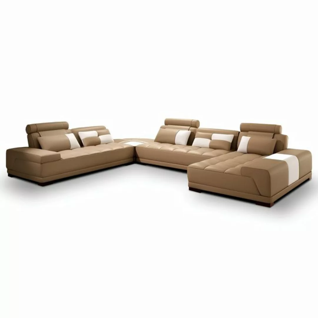 JVmoebel Ecksofa Sofa mit USB,Couch Polster Garnitur XXL Big Eck SofasWohnl günstig online kaufen