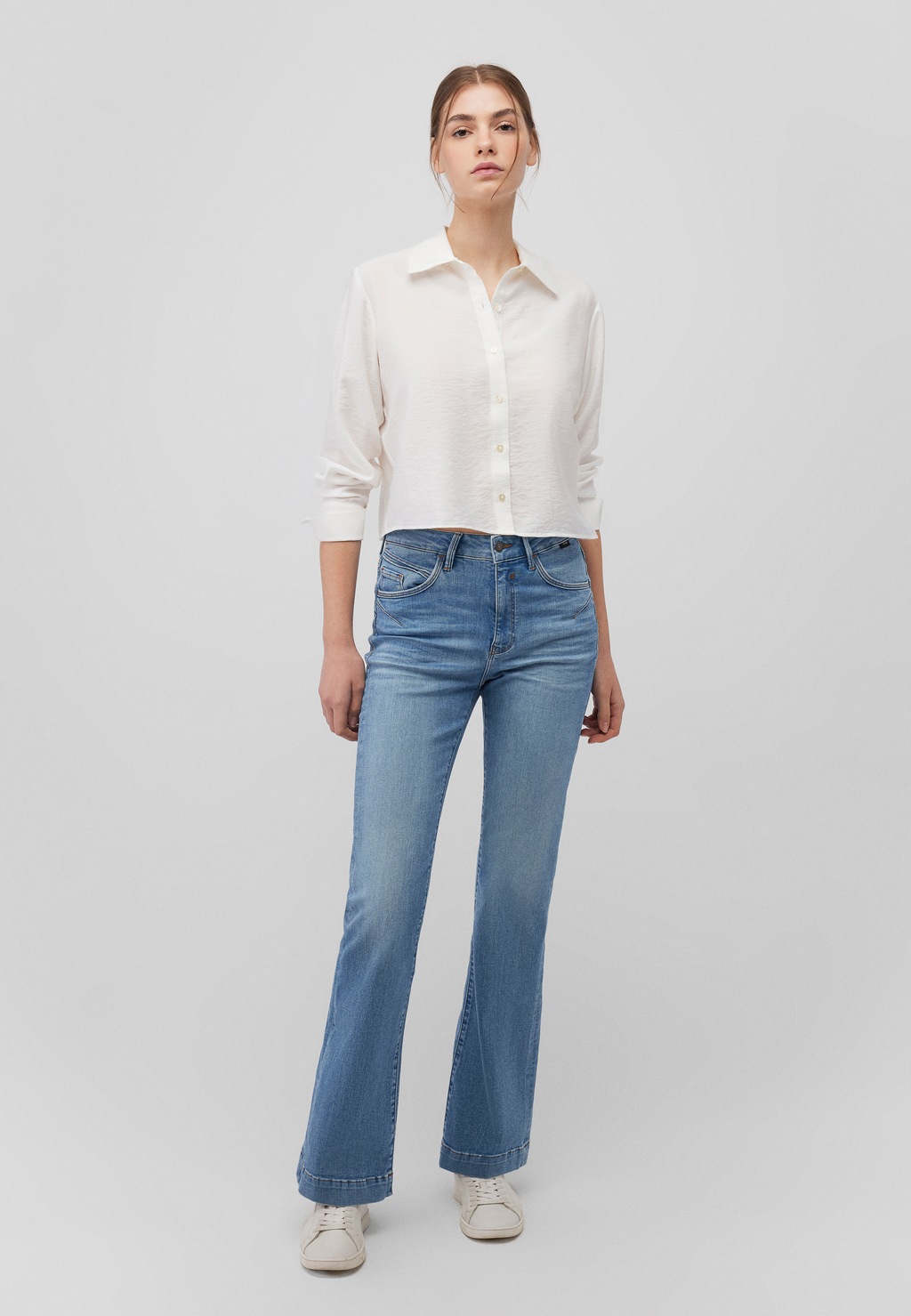 Mavi Langarmbluse "CROPPED SHIRT", Cropped Bluse günstig online kaufen