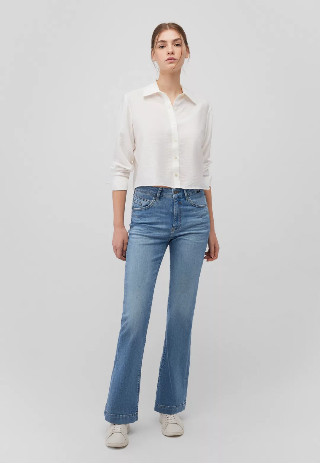 Mavi Langarmbluse "CROPPED SHIRT", Cropped Bluse günstig online kaufen