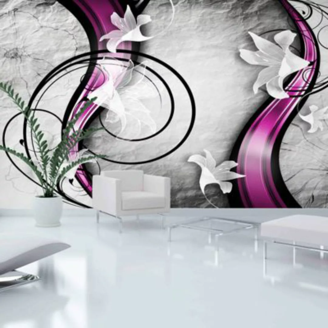 artgeist Fototapete Flowery Ribbon mehrfarbig Gr. 500 x 280 günstig online kaufen